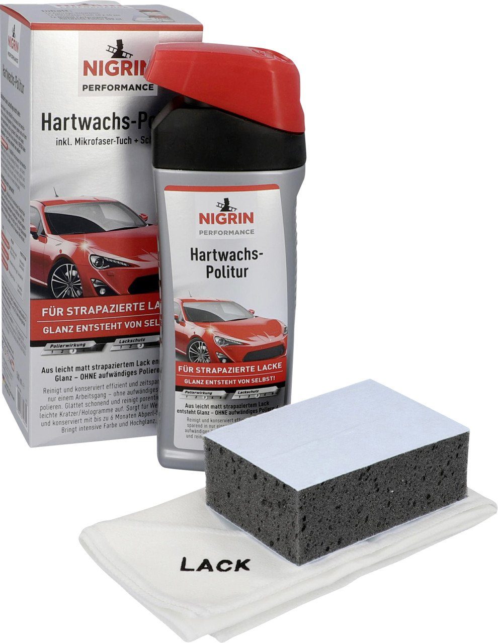 Nigrin Performance Hartwachs-Politur Turbo 500ml Autopolitur