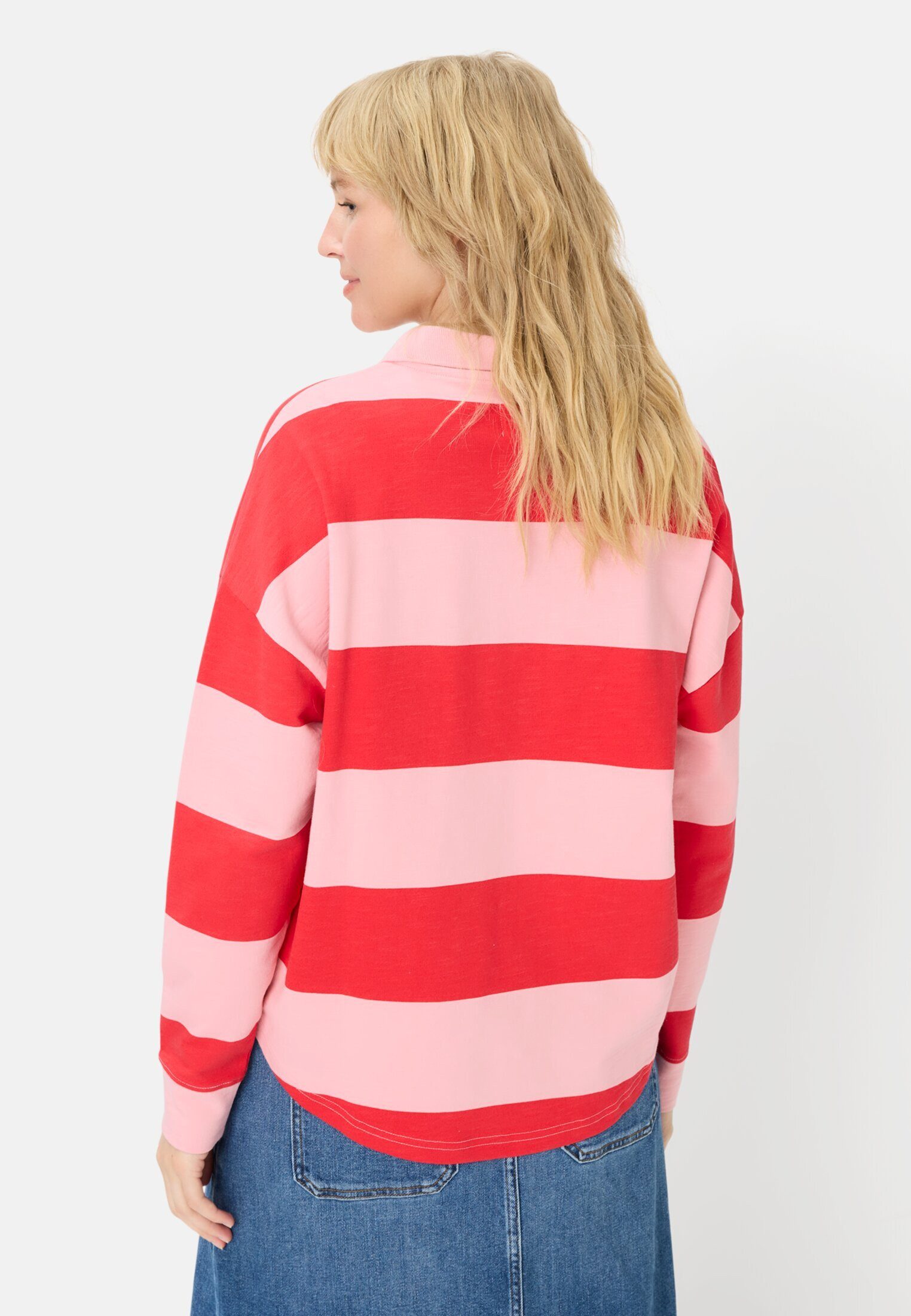 camel active Sweatshirt Sweatshirt mit Knopfleiste Langarm