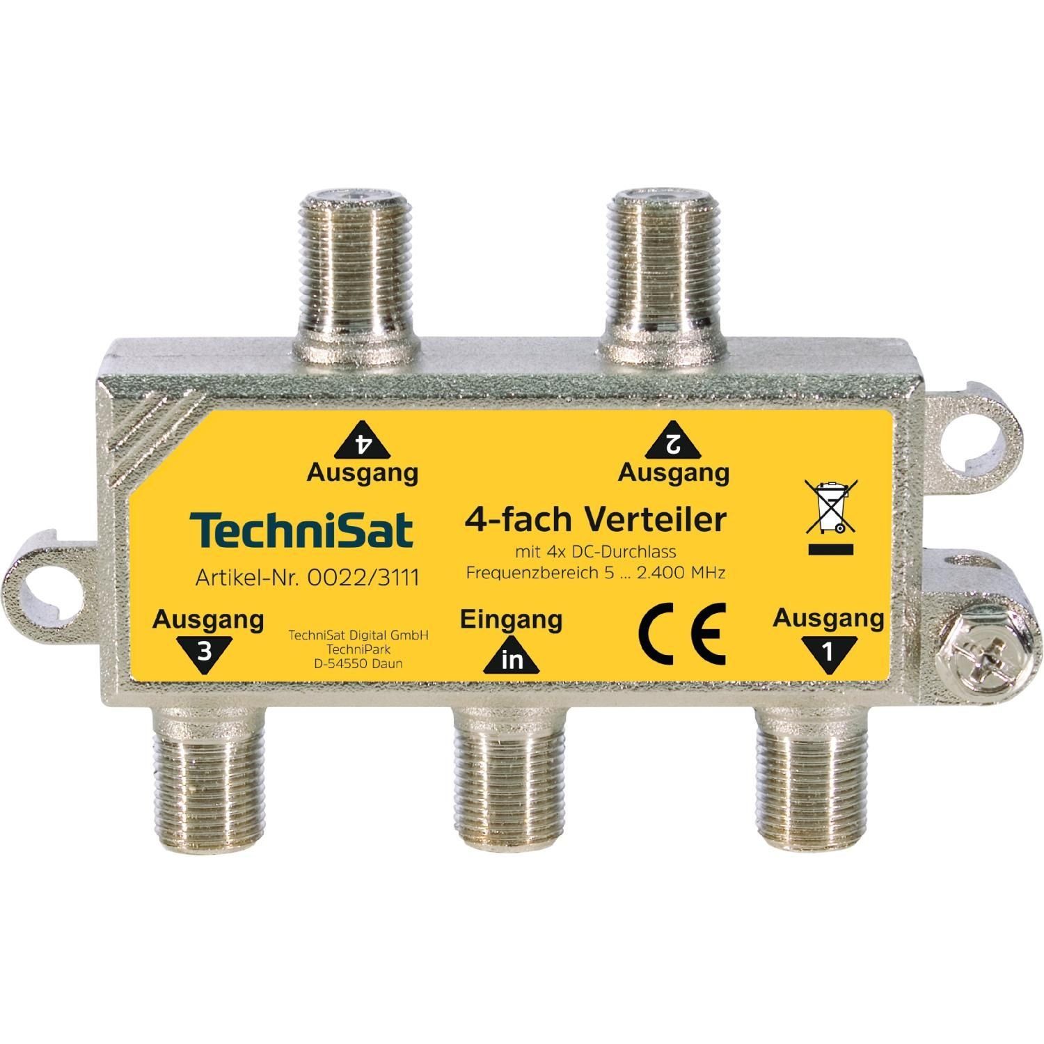 TechniSat SAT-Verteiler 4-Wege-Verteiler