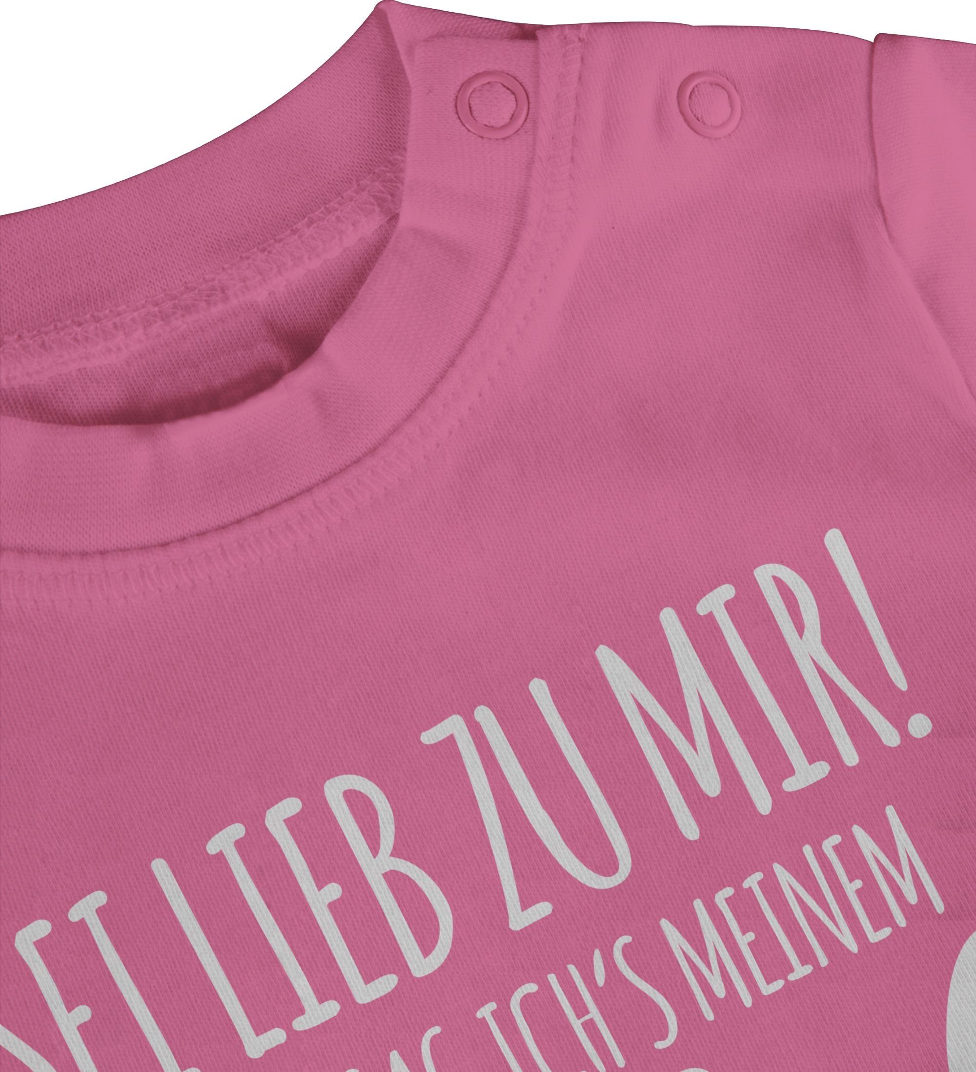 2 lieb meinem sag Sprüche mir zu Sei Baby Shirtracer Pink T-Shirt ichs sonst Onkel