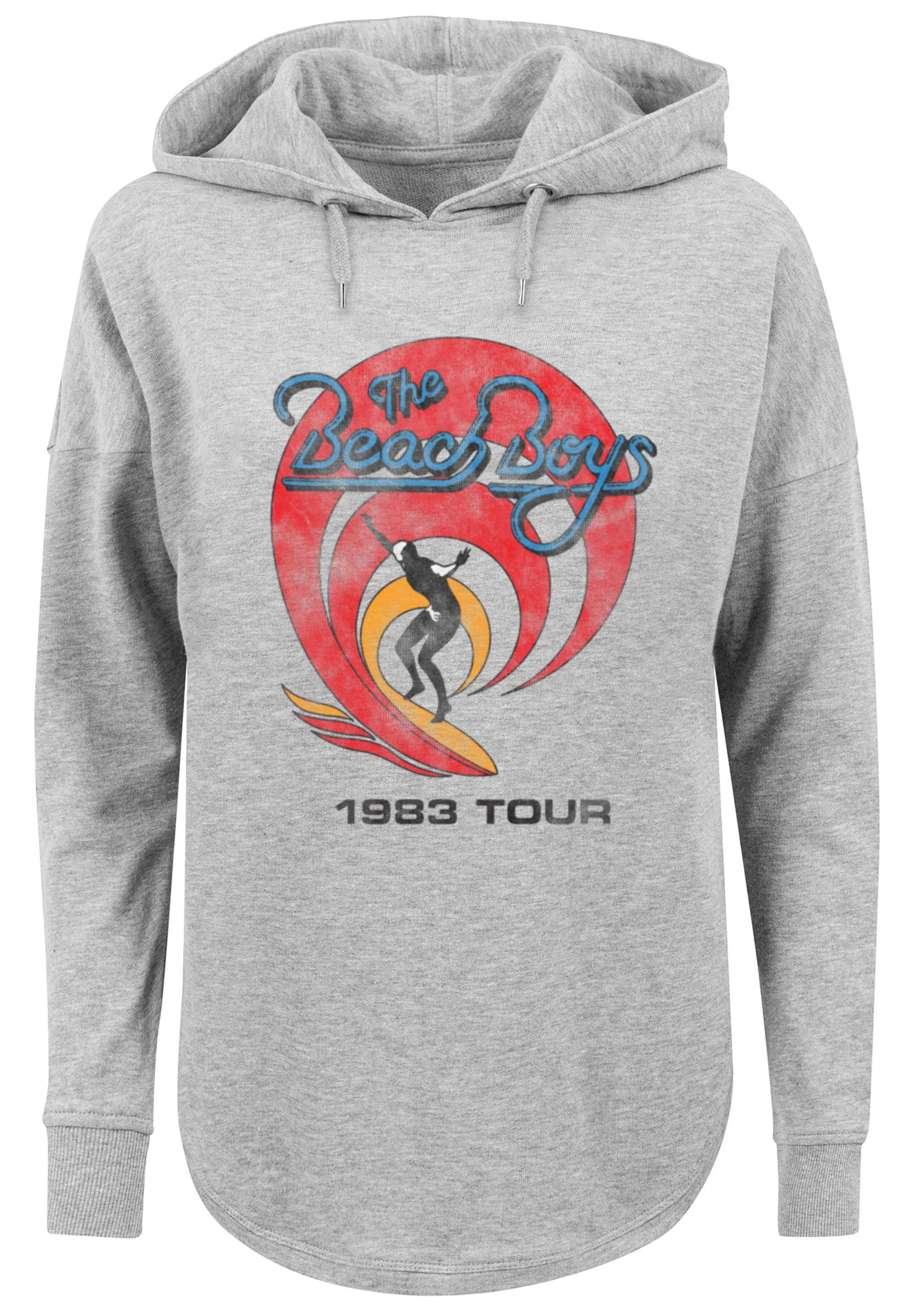 F4NT4STIC Kapuzenpullover The '83 grey Beach Surfer Band Print Vintage Boys