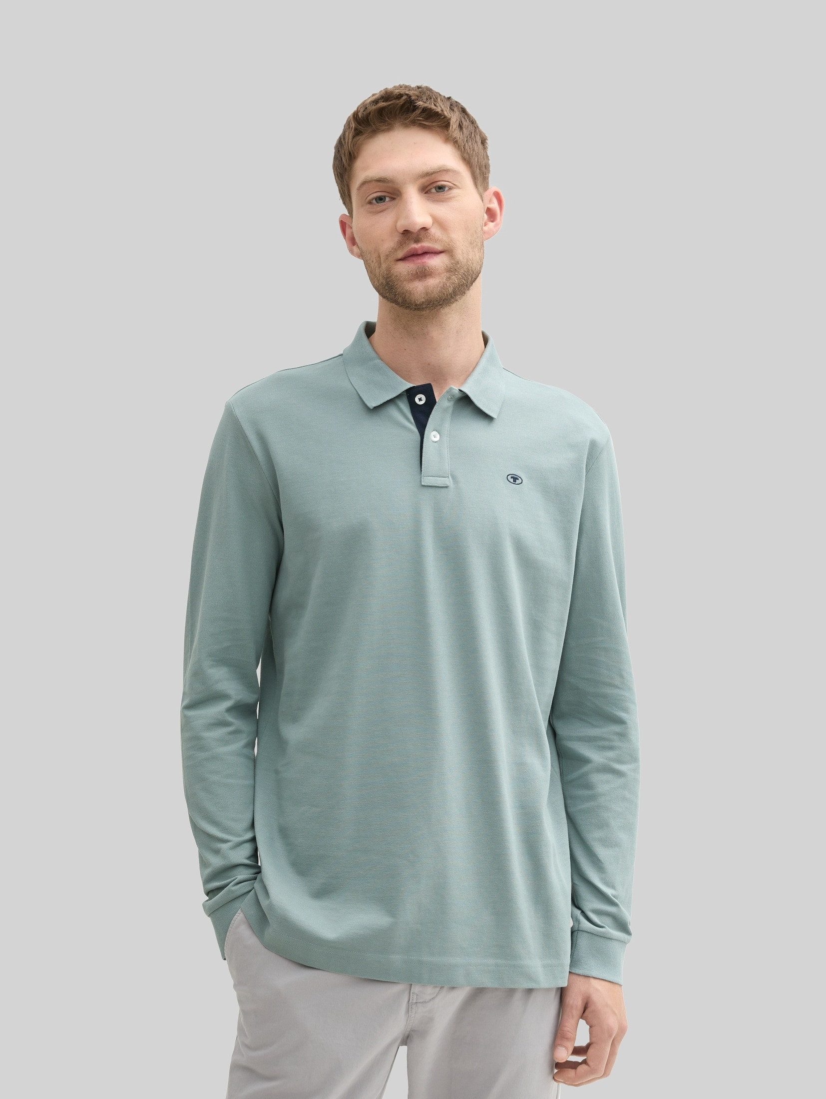 TOM TAILOR Langarm-Poloshirt Poloshirts Langarm Piqué Poloshirt