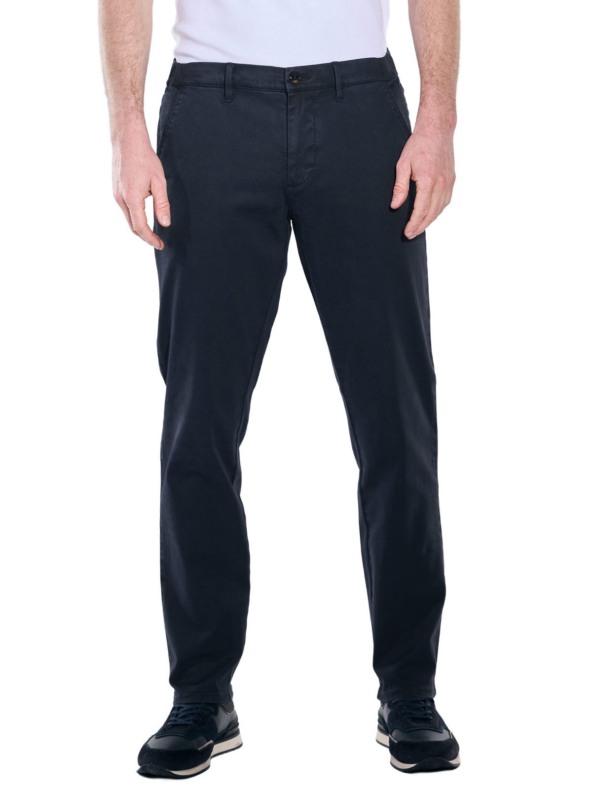 Engbers Chinohose Herren Chino straight, Marineblau