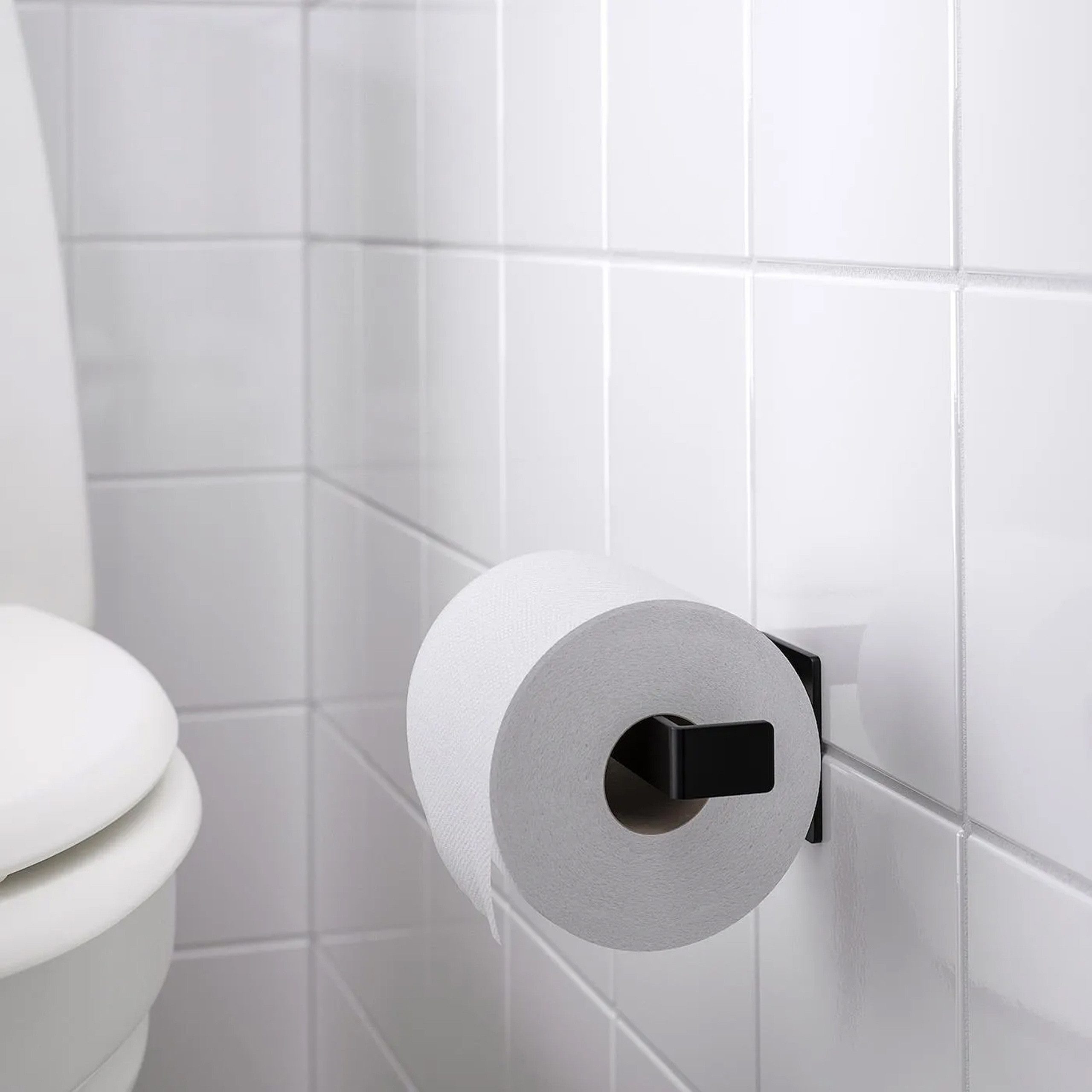 IKEA Toilettenpapierhalter SKOGSVIKEN Toilettenpapierhalter schwarz – Wandhalter IKEA