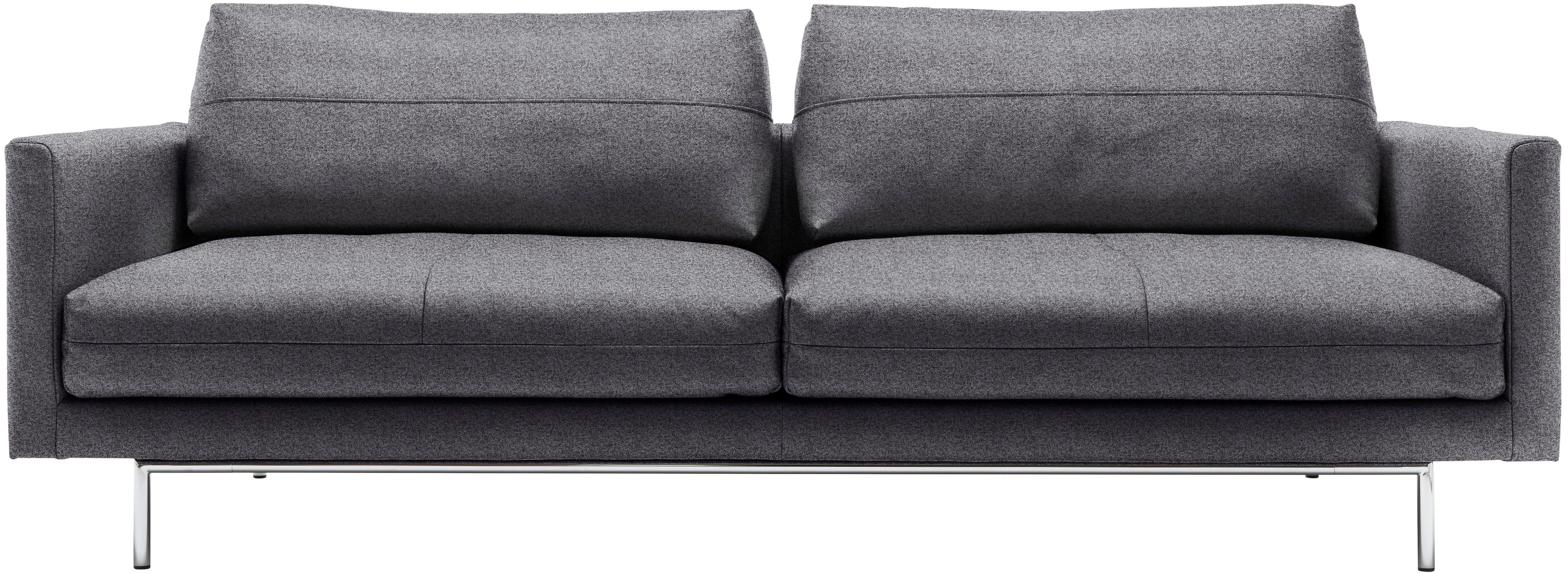 hülsta sofa 3-Sitzer anthr-swgr | anthrazitgrau / schwarzgrau