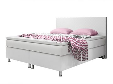 interbed Boxspringbett Madrid 180x200 cm inkl. Topper (Spar-Set, inkl.Topper, inkl.Matratzen, inkl. Kopfteil)