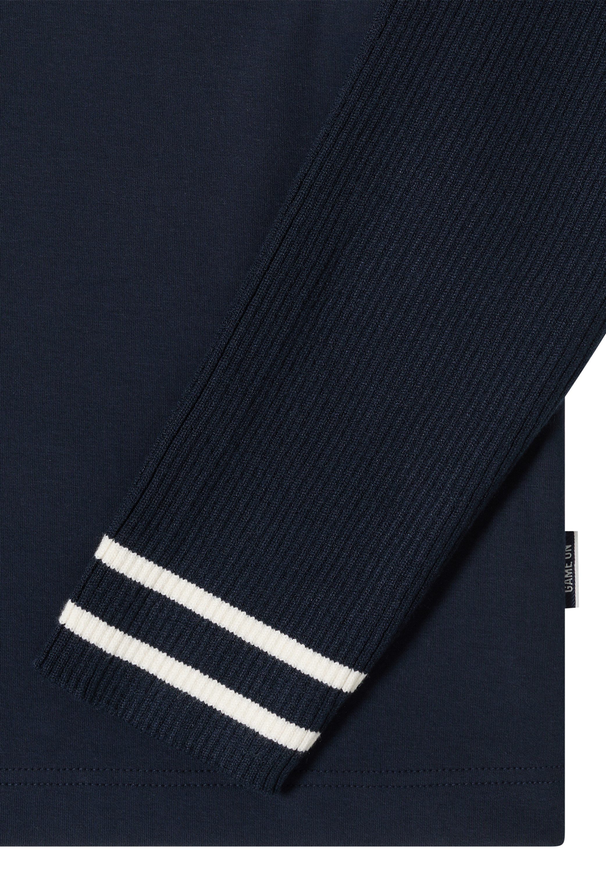 CECIL Sweatshirt mit Strickärmeln und College Details