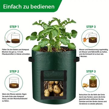 RefinedFlare Gartensockel Bauen Sie Ihr eigenes Gemüse mit 6 langlebigen Pflanzbeuteln an!