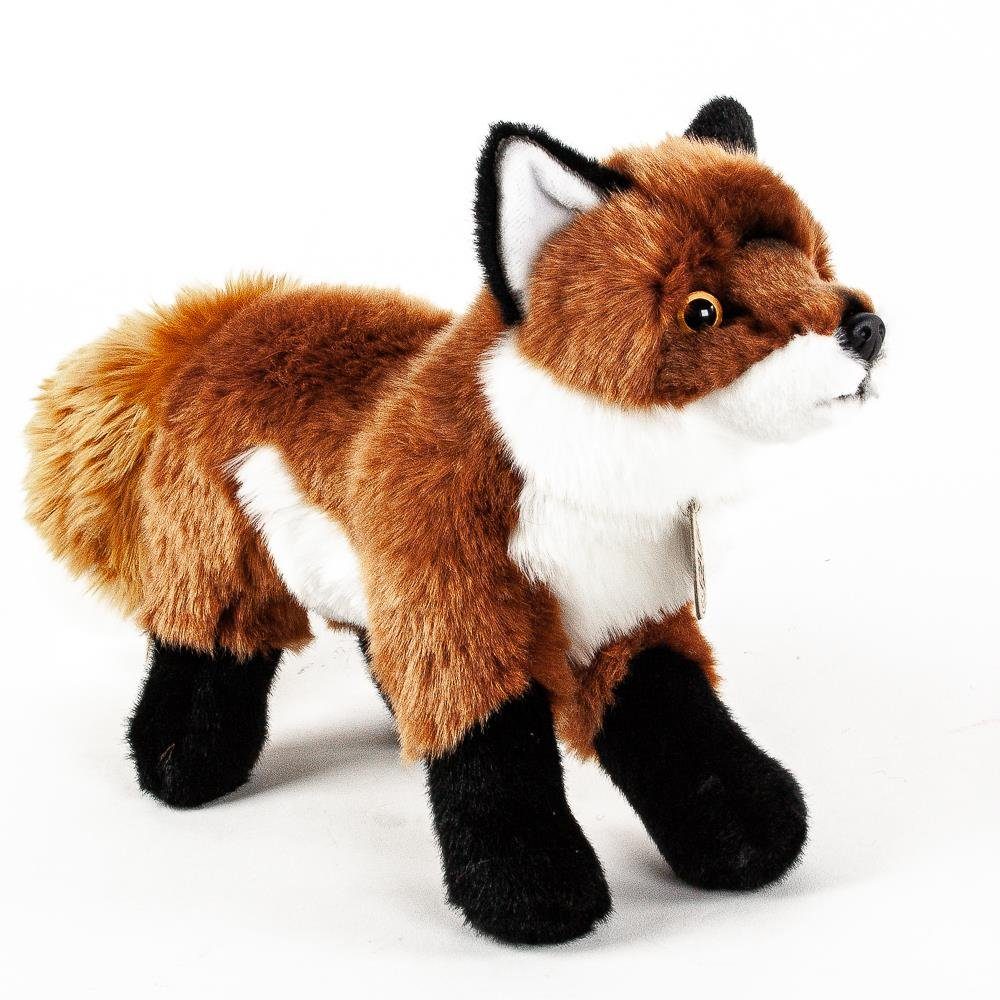 Teddys Rothenburg Kuscheltier Fuchs stehend 30 cm rotbraun-weiß Plüschfuchs Stofftier (Plüschtier, Stofffuchs)