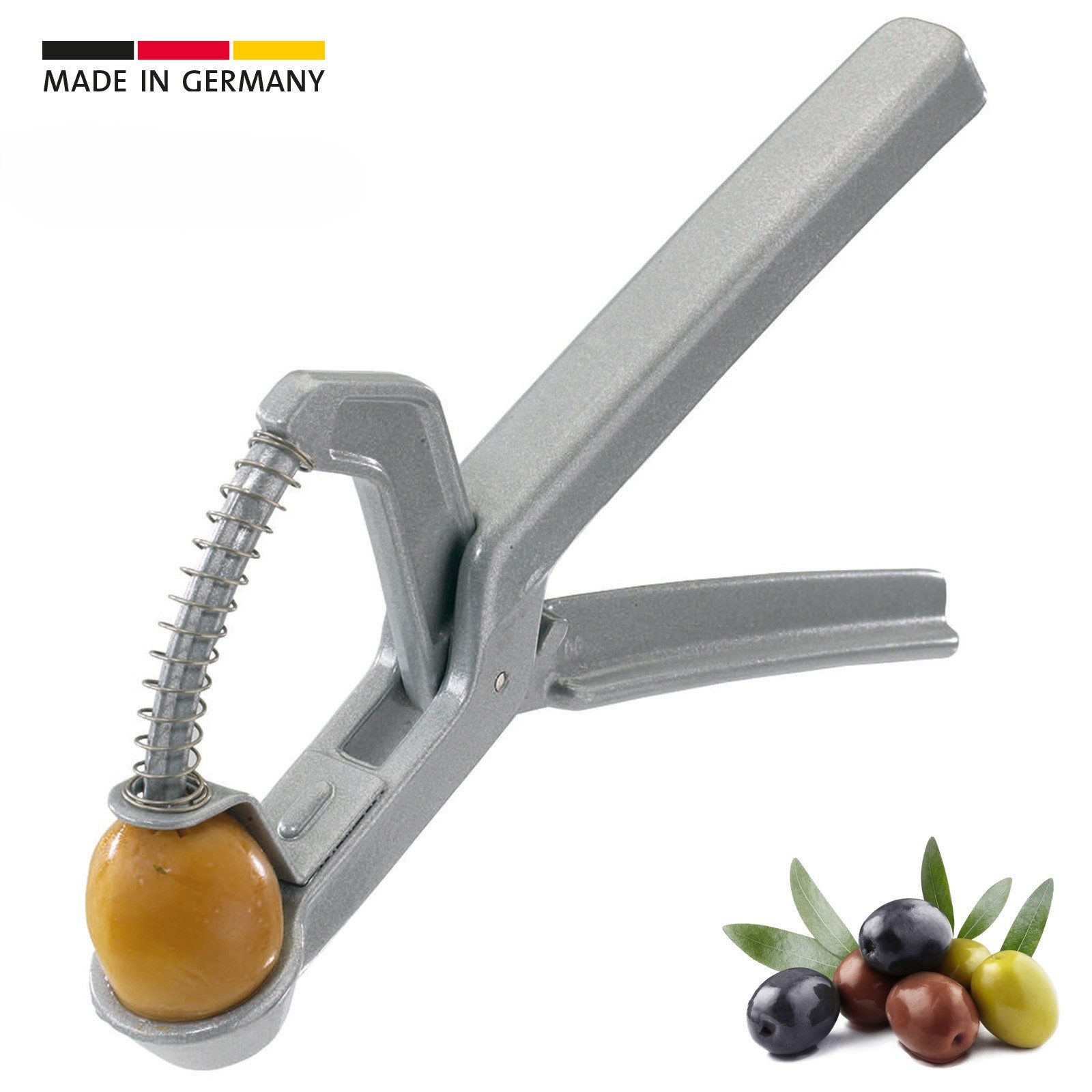 WESTMARK Entsteiner Westmark Olivenentsteiner »OLIVUS« - #4040-2270, Westmark Olivenentsteiner »OLIVUS« - #4040-2270, (Einzelartikel, Einzelgerät), Entkernt kleine und große Oliven mühelos, für mediterrane Gerichte