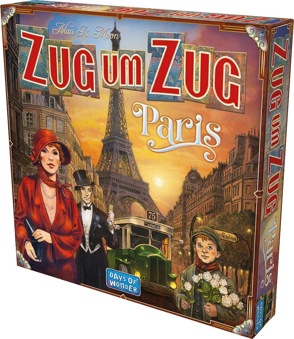 Spiel Familienspiel Strategiespiel Zug um Zug Paris DOWD0035