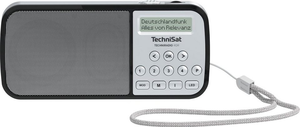 TechniSat Techniradio RDR Radio (FM-Tuner, 1 W), Favoritenspeicher (20 DAB+/20  UKW) / Frei belegbare Sender-Direktwahltaste