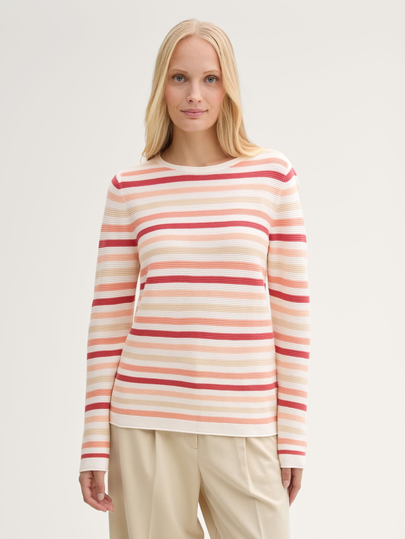 TOM TAILOR Strickpullover Strickpullover mit Bio-Baumwolle günstig online kaufen