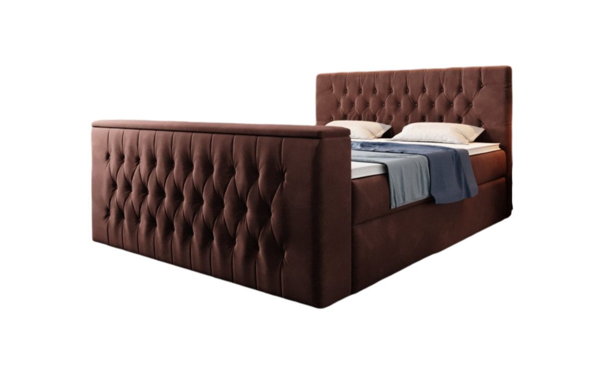 Luxusbetten24 Boxspringbett Velano, mit TV Lift günstig online kaufen
