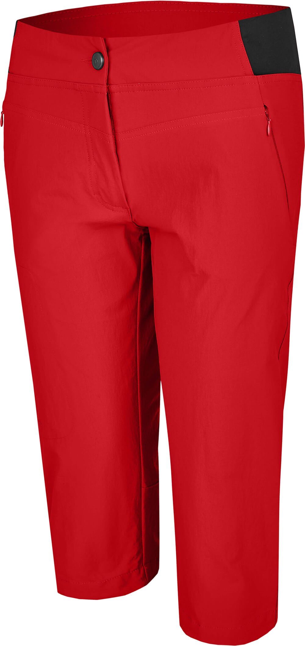 Vario Bergson AKKA Normalgrößen, Wanderhose, elastisch, Capri sportlich, 3/4 Damen salsarot (slim) Outdoorhose komfortabel,