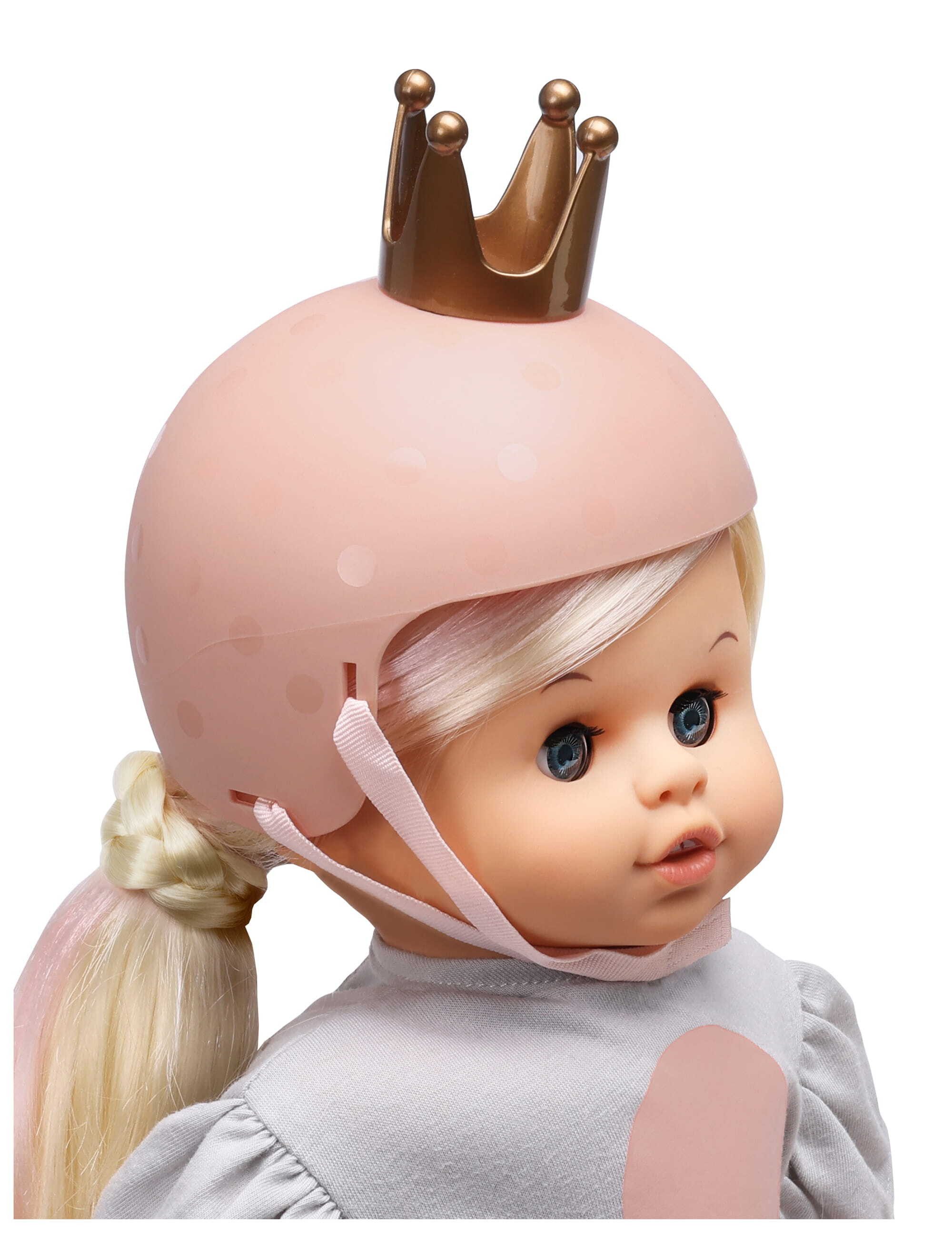 Skrållan Puppenkleidung Puppenzubehör Fahrradhelm mit Krone günstig online kaufen