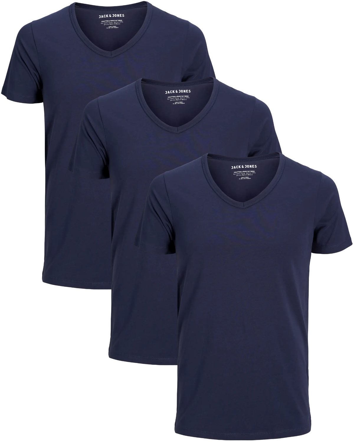 Jack & Jones T-Shirt (Spar-Set, 3er-Pack) in Unifarben