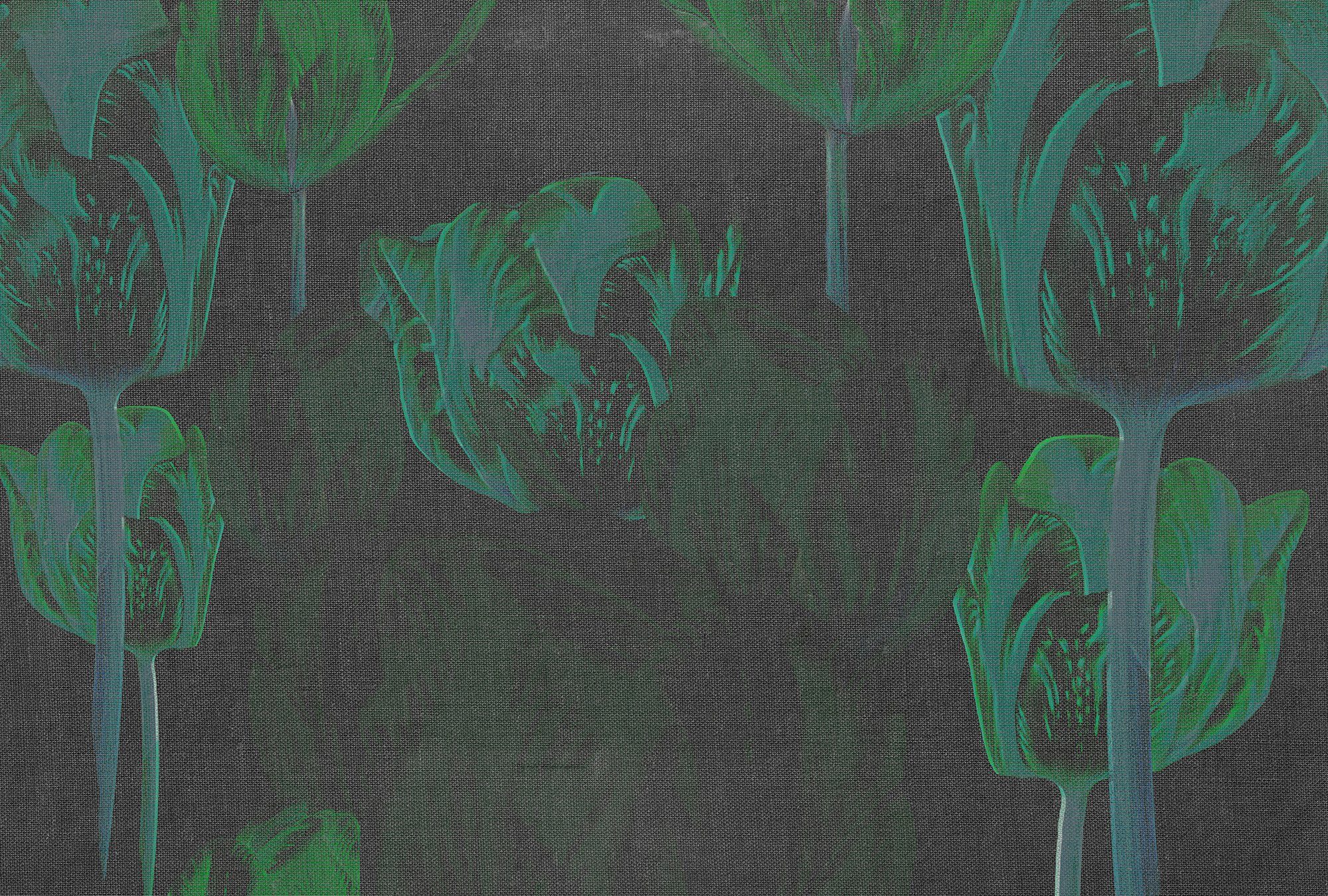 Architects Paper Fototapete Atelier 47 Tulip Artwork 1, glatt, floral, (4 St), Vlies, Wand, Schräge, Decke