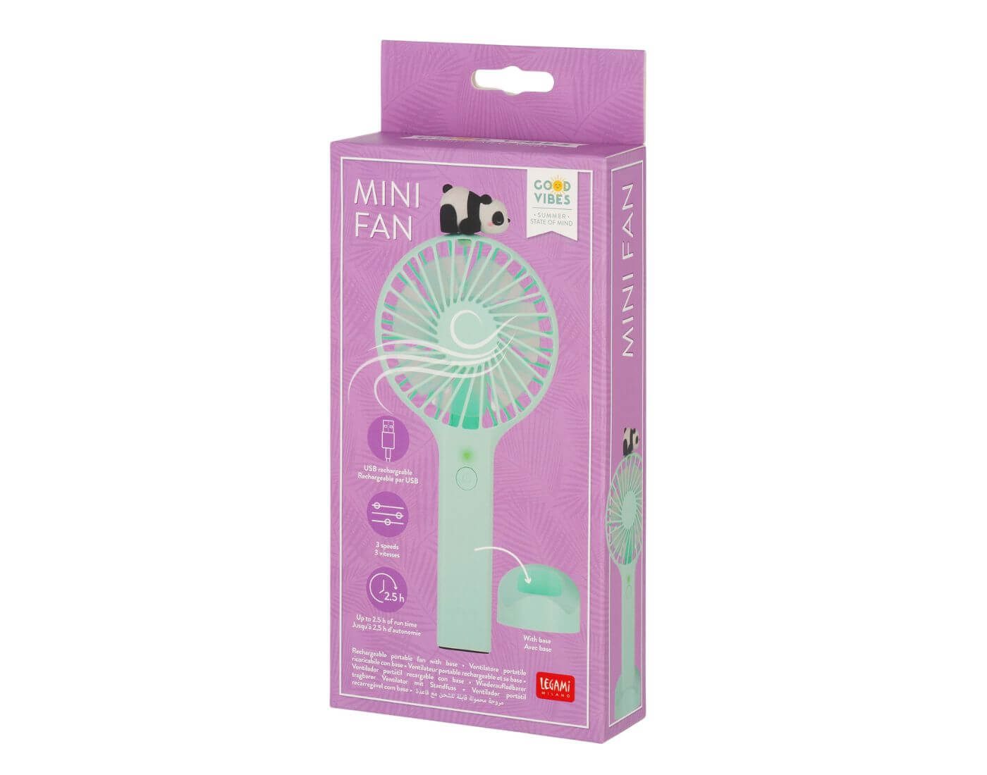 Legami Handventilator Tragbarer Mini-Ventilator mit Standfuß günstig online kaufen