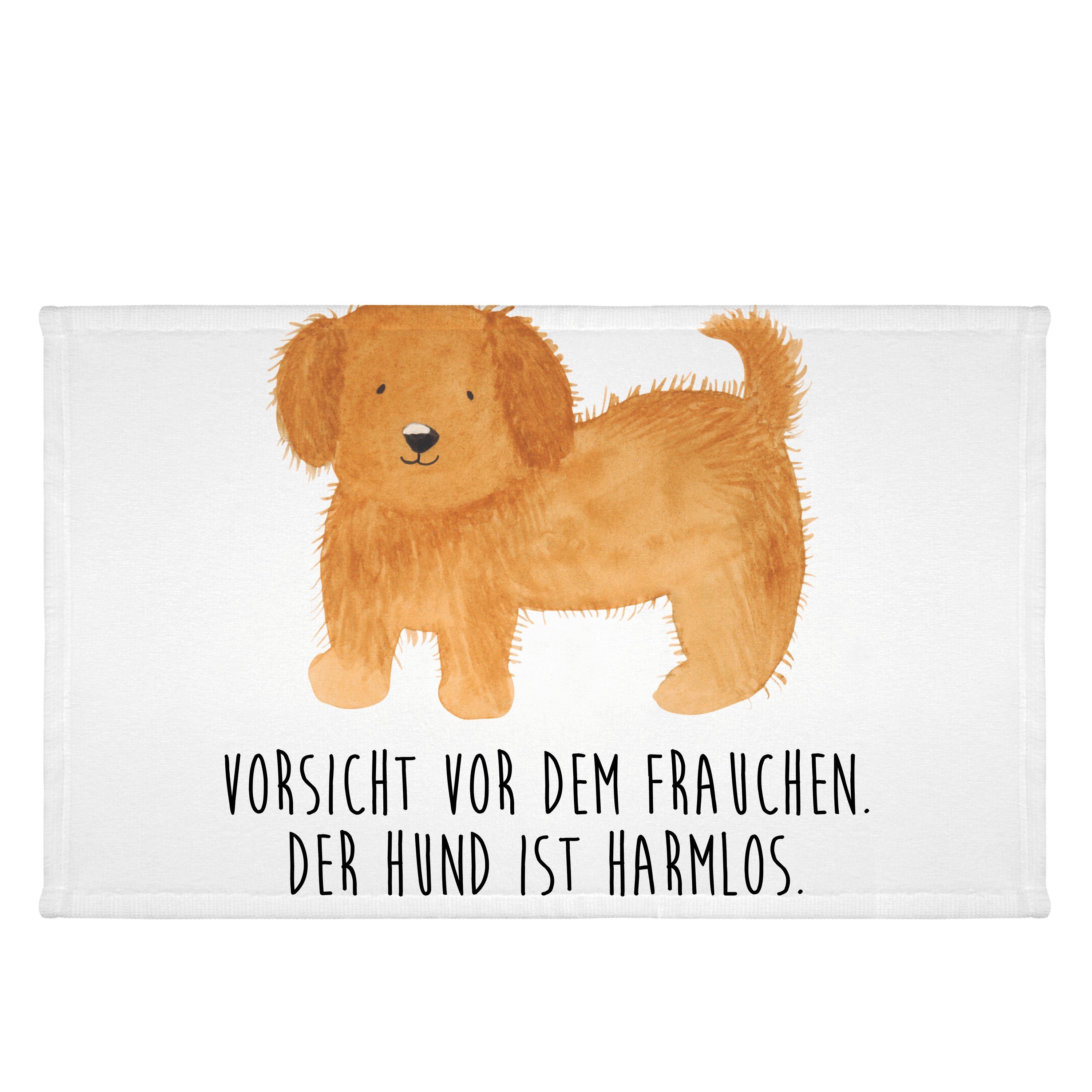 Mr. & Mrs. Panda Handtuch Hund flauschig - Weiß - Geschenk, Handtuch, Hundemotiv, Sprüche, Haus, (1-St)