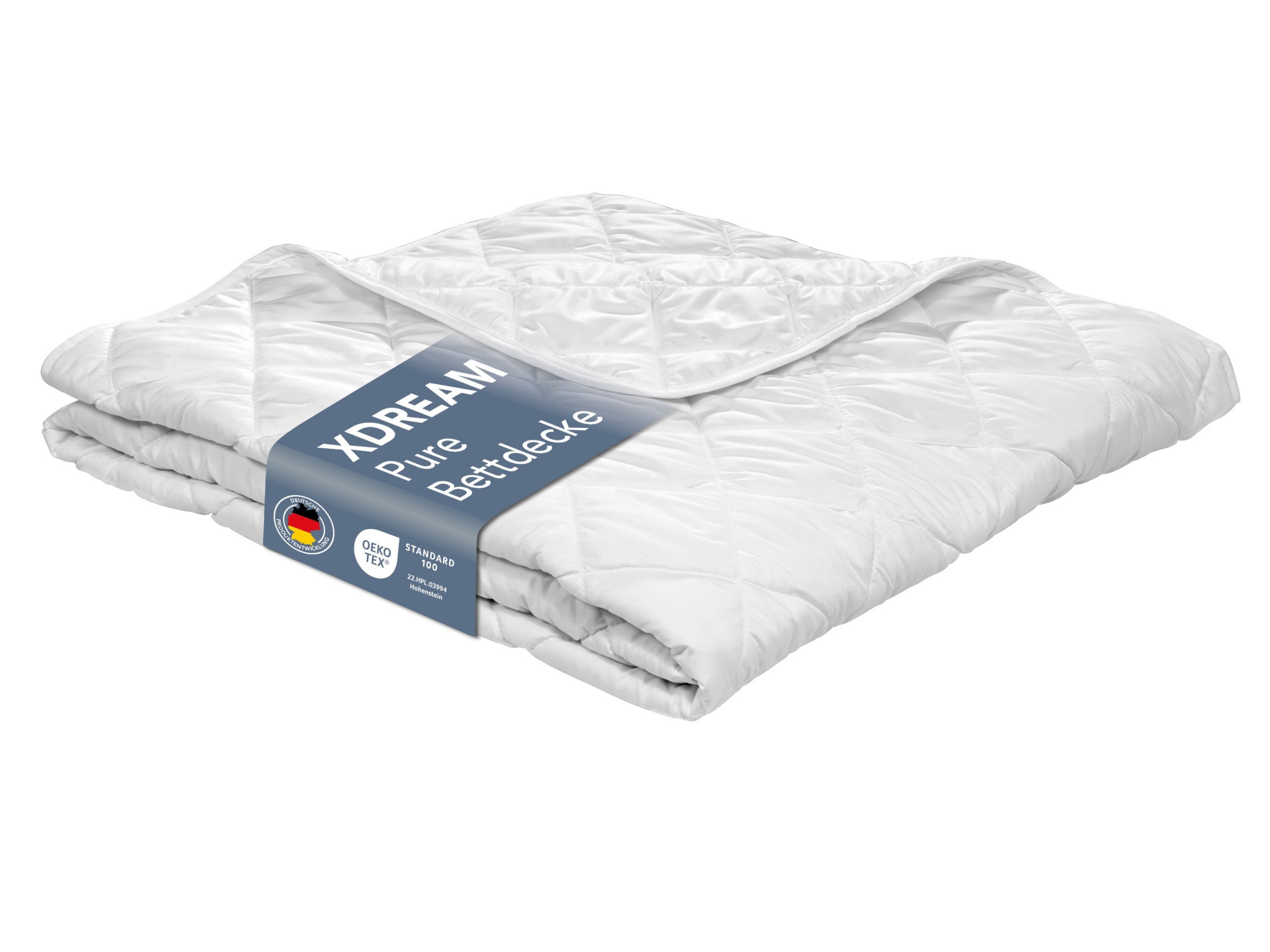 XDREAM Microfaserbettdecke Pure, Bettdecke - 4-Jahreszeiten, Ganzjahres, Winter & Sommer, Füllung: Hohlfaser-Polyesterfüllung, Bezug: Polyester, allergikerfreundlich, atmungsaktiv, temperaturausgleichend, 135x200 cm