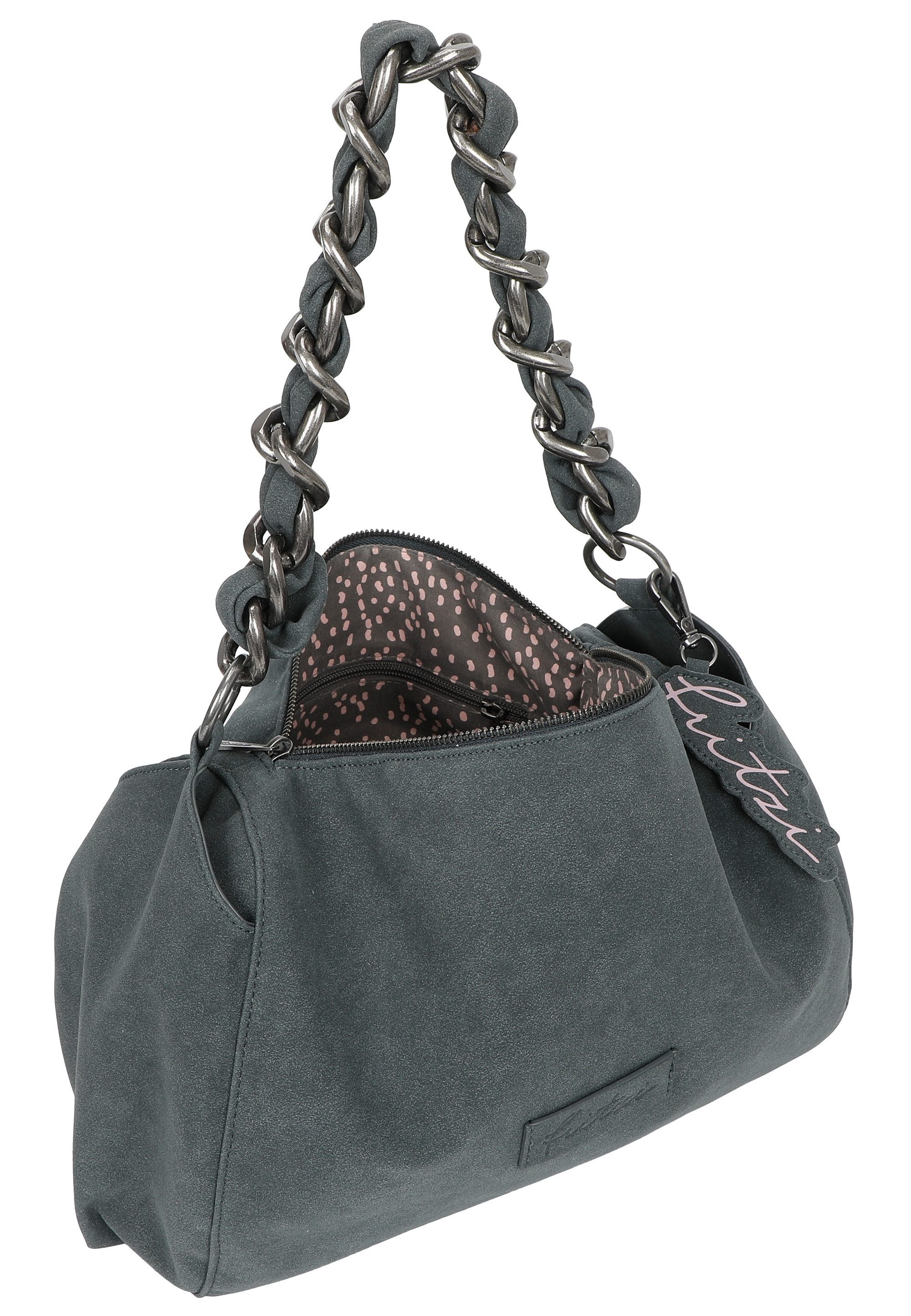 Fritzi aus Preußen Schultertasche Fritzi Janni, mit markantem, großgliedrigen Ketten-Trageriemen