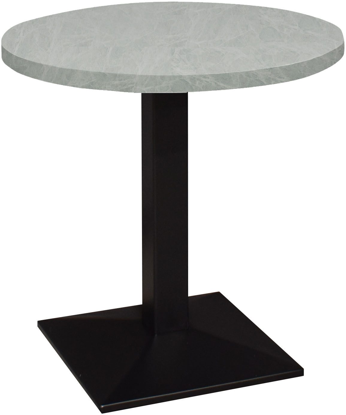Mäusbacher Bistrotisch Big Bistro Metall, Quadrat-Säulengestell, eckige Platte Ø 70 cm H 75 cm