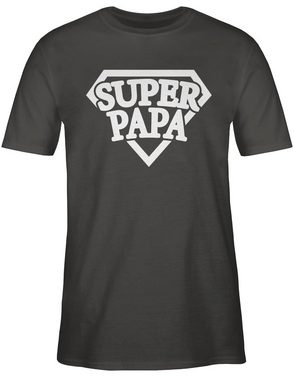 Shirtracer T-Shirt Super Papa - Superheld - Vatertag Geschenk für Papa - Herren Premium T-Shirt superheld tshirt papa