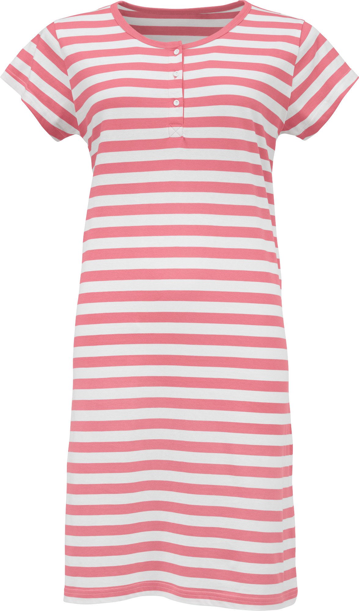 REDBEST Nachthemd Damen-Nachthemd Single-Jersey Streifen günstig online kaufen