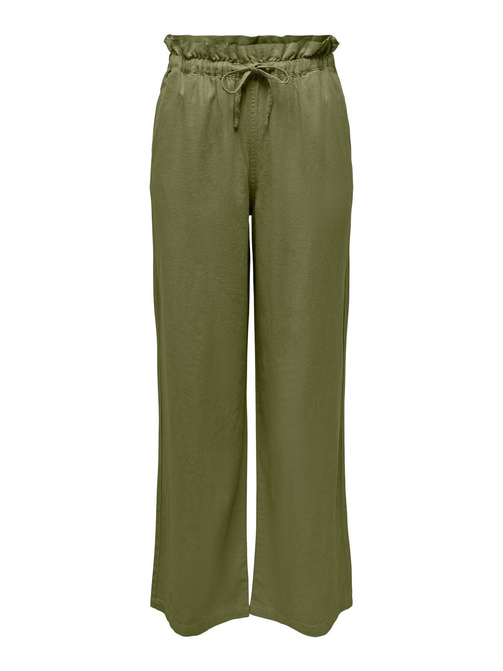 (1-tlg) Damen (45) ONLY Hose ONLCARO Stoffhose oliv