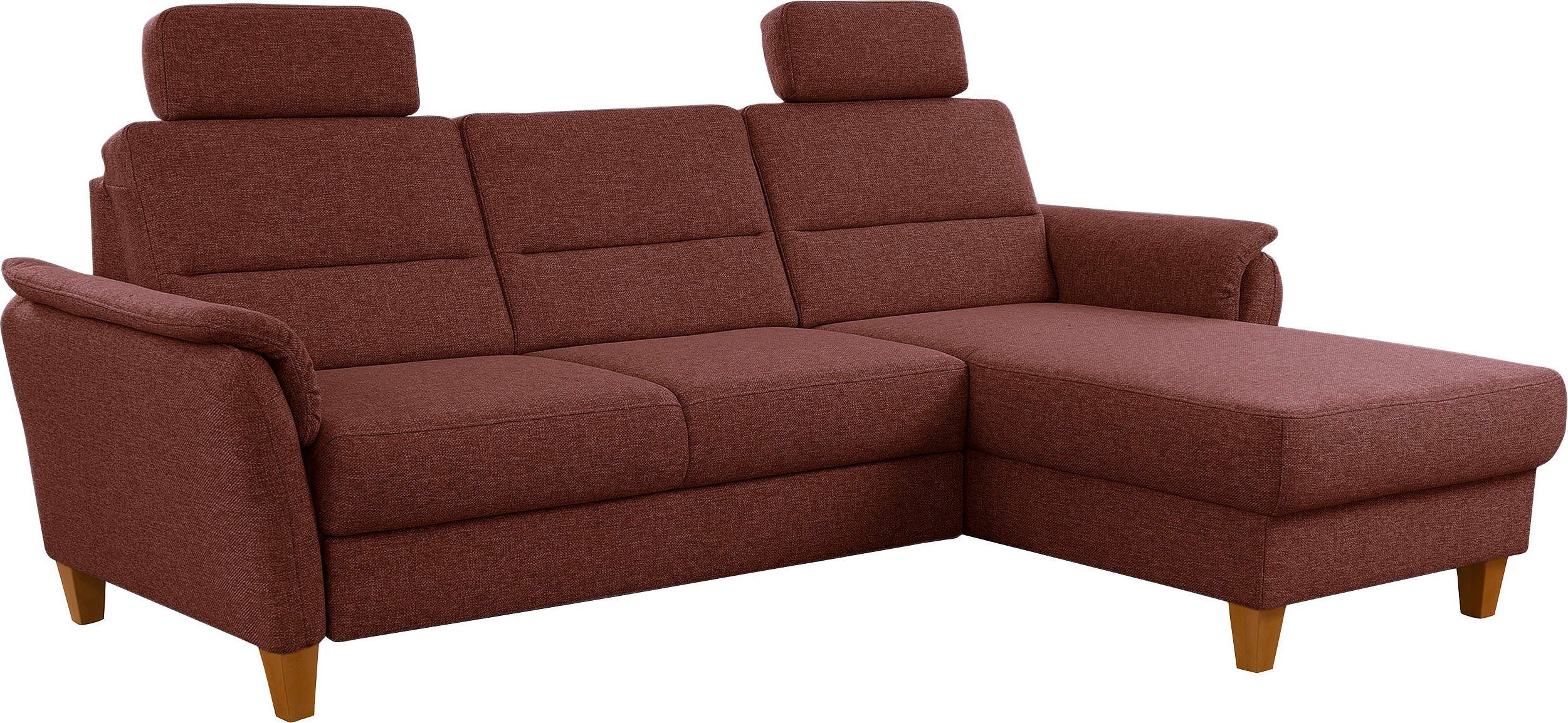 Home affaire Ecksofa Palmera L-Form, B: 244 cm - OTTO. Verlässliche Qualität., optional Bettfunktion & Bettkasten, Federkern