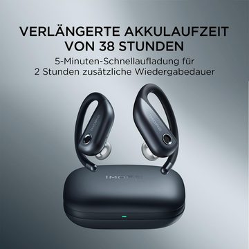1More Sport Kopfhörer Kabellos mit Mikrofon Open-Ear-Kopfhörer (5.3 Bluetooth, True Wireless Earbuds, Schnellladung, 38 Stunden Spielzeit)