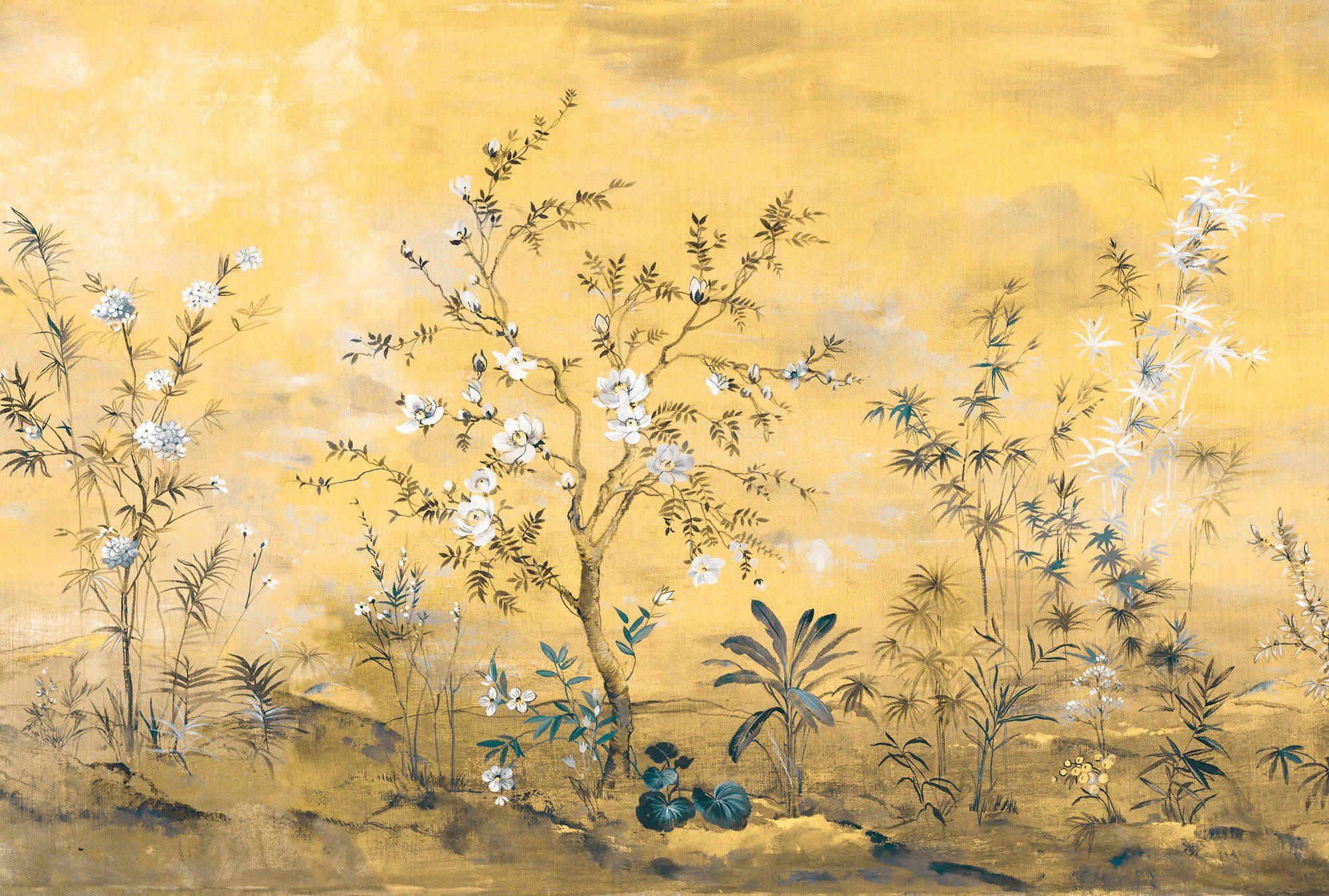 Komar Vliestapete Vlies - Mandarin - Размер 368 x 248 cm, glatt, bedruckt, Wohnzimmer, Schlafzimmer