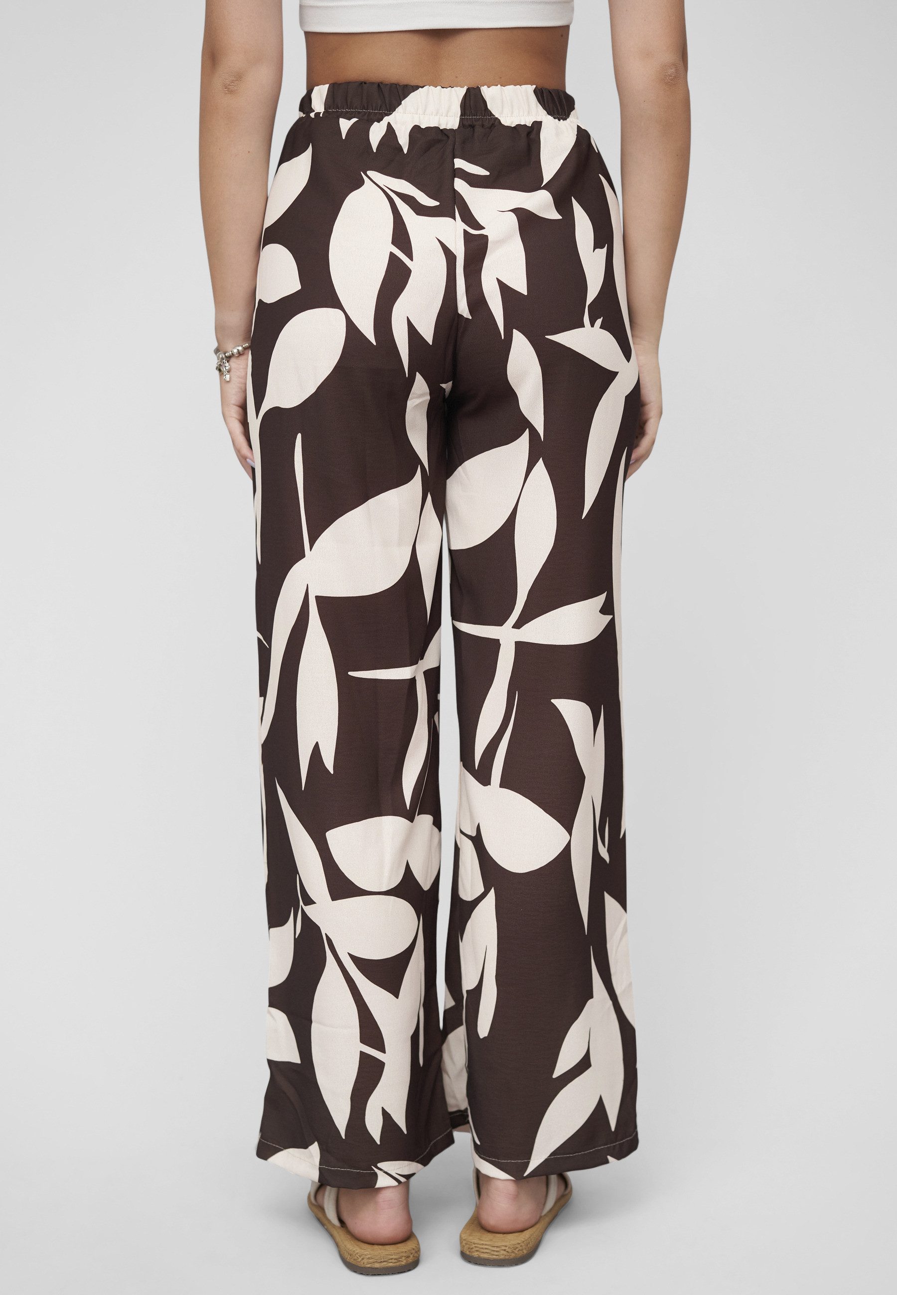 CLOUD 5IVE Stoffhose CLOUD 5IVE Pants with tie belt and aop floral print (1-tlg) – Bild 5 von 5