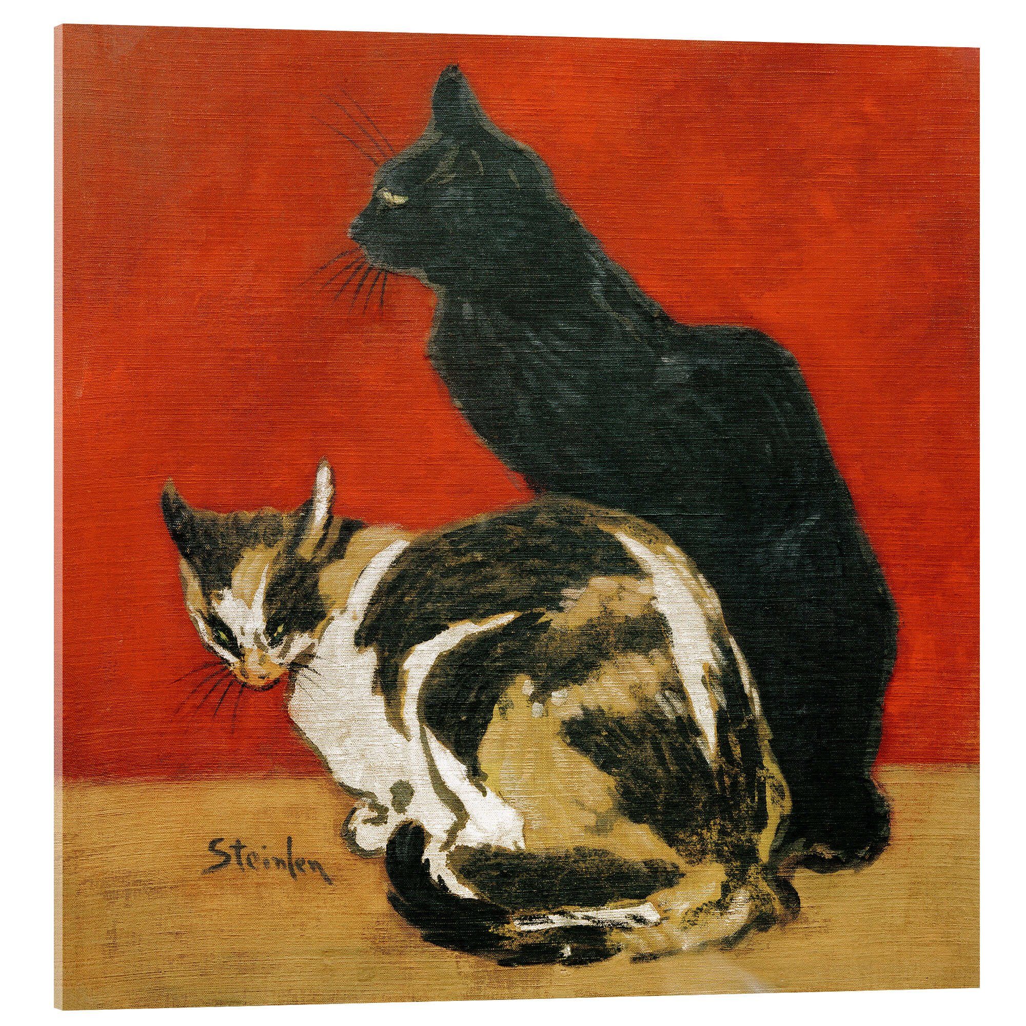 Posterlounge Wandbild Die Katzen, Théophile-Alexandre Steinlen, erhältlich als Poster, Leinwandbild, Wandsticker oder Acrylglasbild