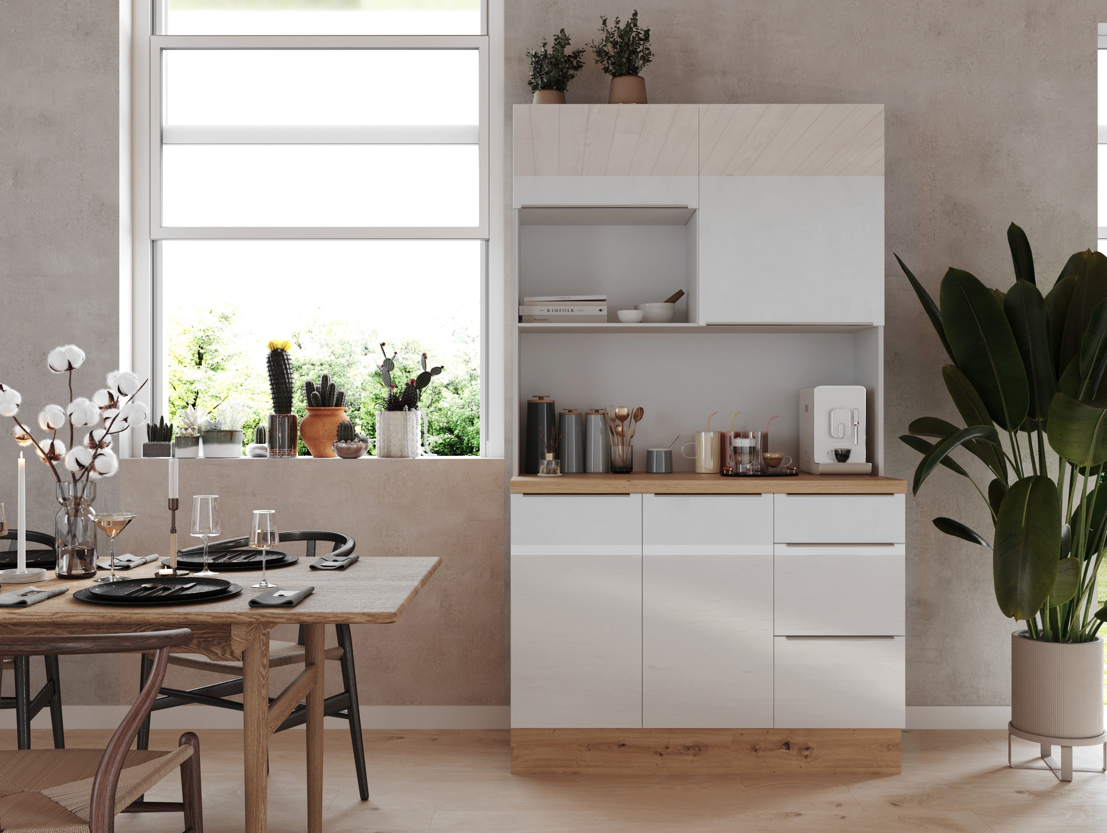 RESPEKTA Buffet Safado aus der Serie Marleen Breite 120 cm, mit Soft-Close,  in exklusiver Konfiguration für OTTO, Alle Auszüge mit Soft-Close Funktion