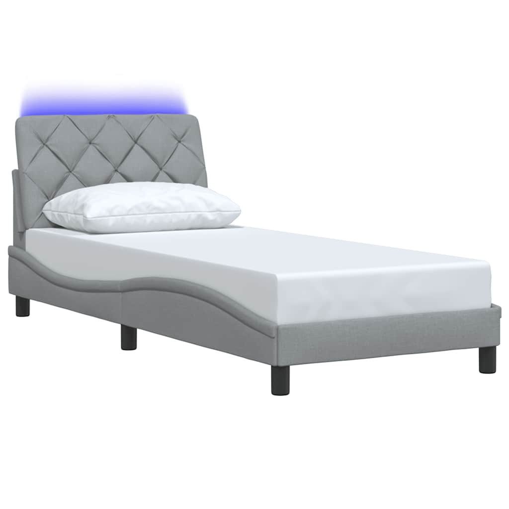 vidaXL Bett Bettgestell mit LED ohne günstig online kaufen