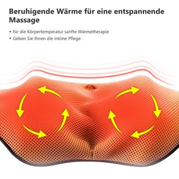 Clanmacy Shiatsu-Massagekissen 3D-Rotation Shiatsu Massage 8 rotierenden Massageköpfen