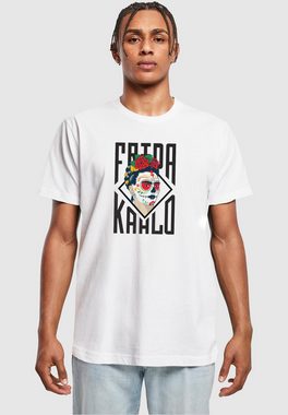 Merchcode T-Shirt Merchcode Herren Frida Kahlo - Lettering T-Shirt Round Neck (1-tlg)