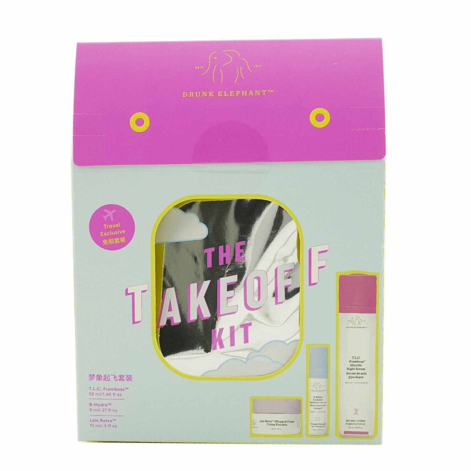 Drunk Elephant Hautpflege-Set Set : T.L.C. Framboos Glycolic Refining Night Serum