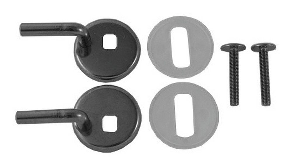 Duravit WC-Deckel-Scharnier, Scharnierpaar für Sitz - Chrom