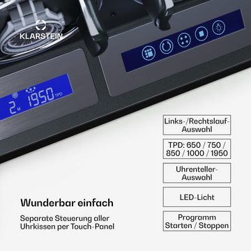 Klarstein Uhrenbeweger Sarthe 6, (Set, Set), Uhrenboxen Uhrenkasten Uhrenbeweger 6 Uhr