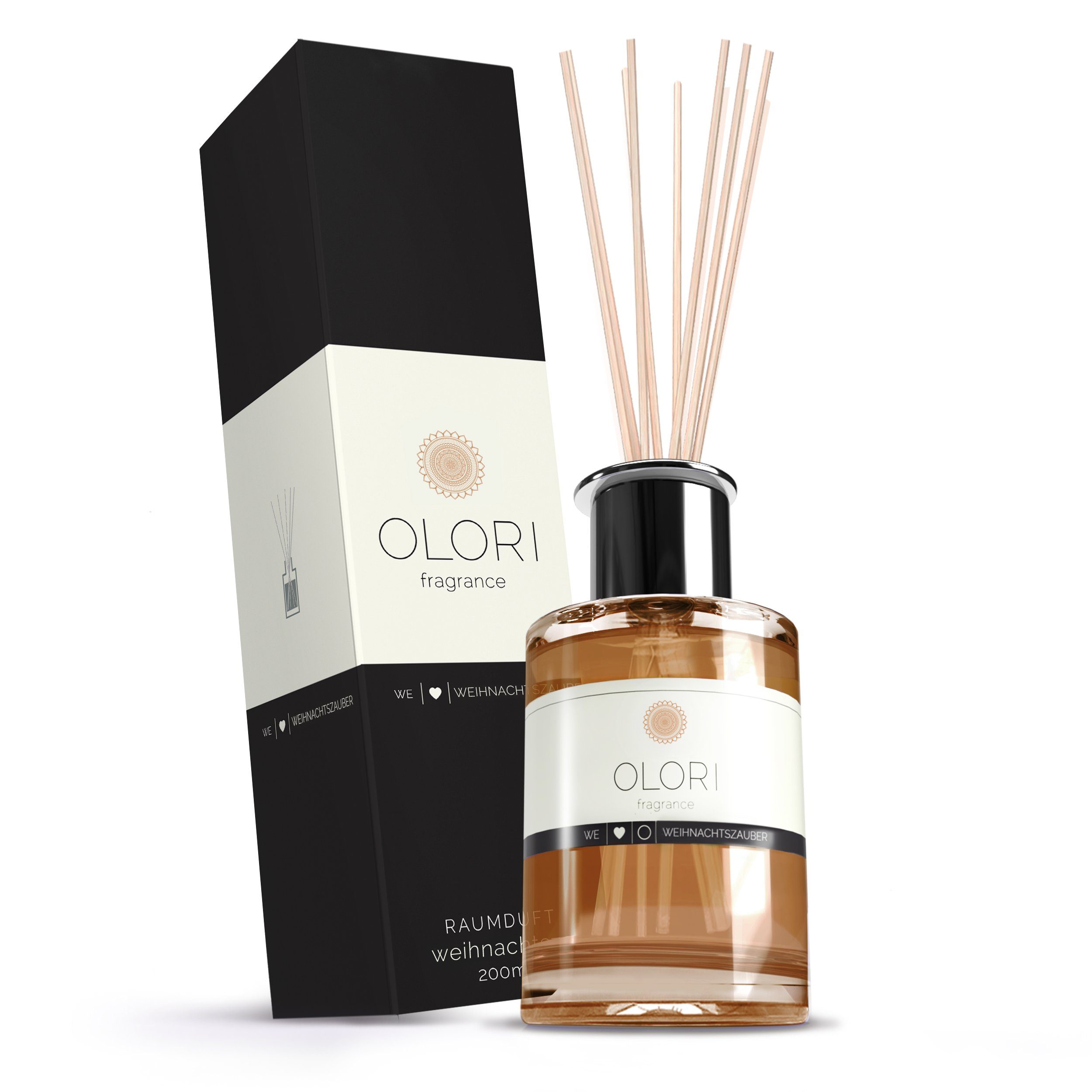Raumduft Diffuser I Zimt/Orange I mit ätherischen Ölen I 200 ml