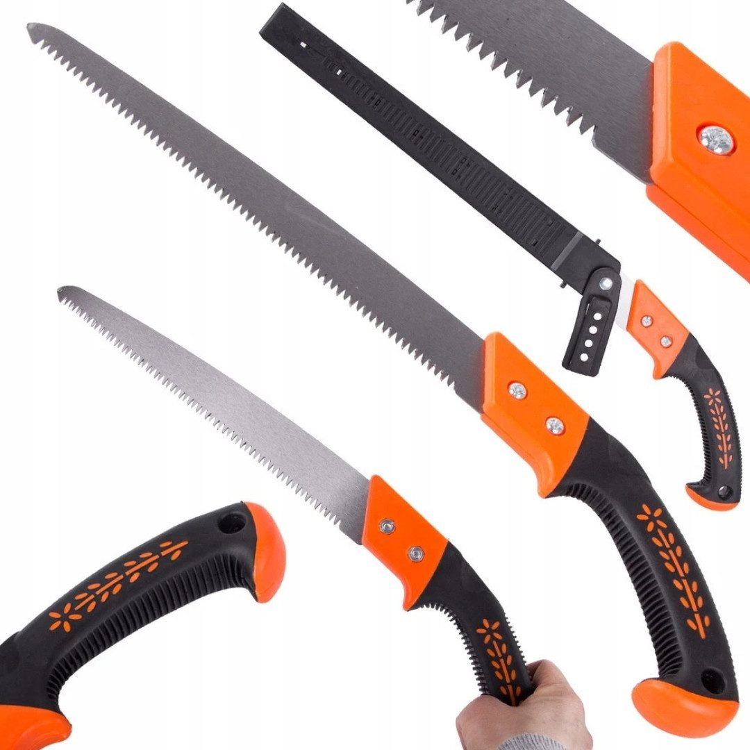 VERK GROUP Handsäge Profi Handsäge Ast Baumsäge Outdoor Garten Holzsäge Japan Zugzahn (1-St., Handsäge), Japan-Zugzahn, ergonomischer rutschfester Griff, Kunststoff-Sägeetui