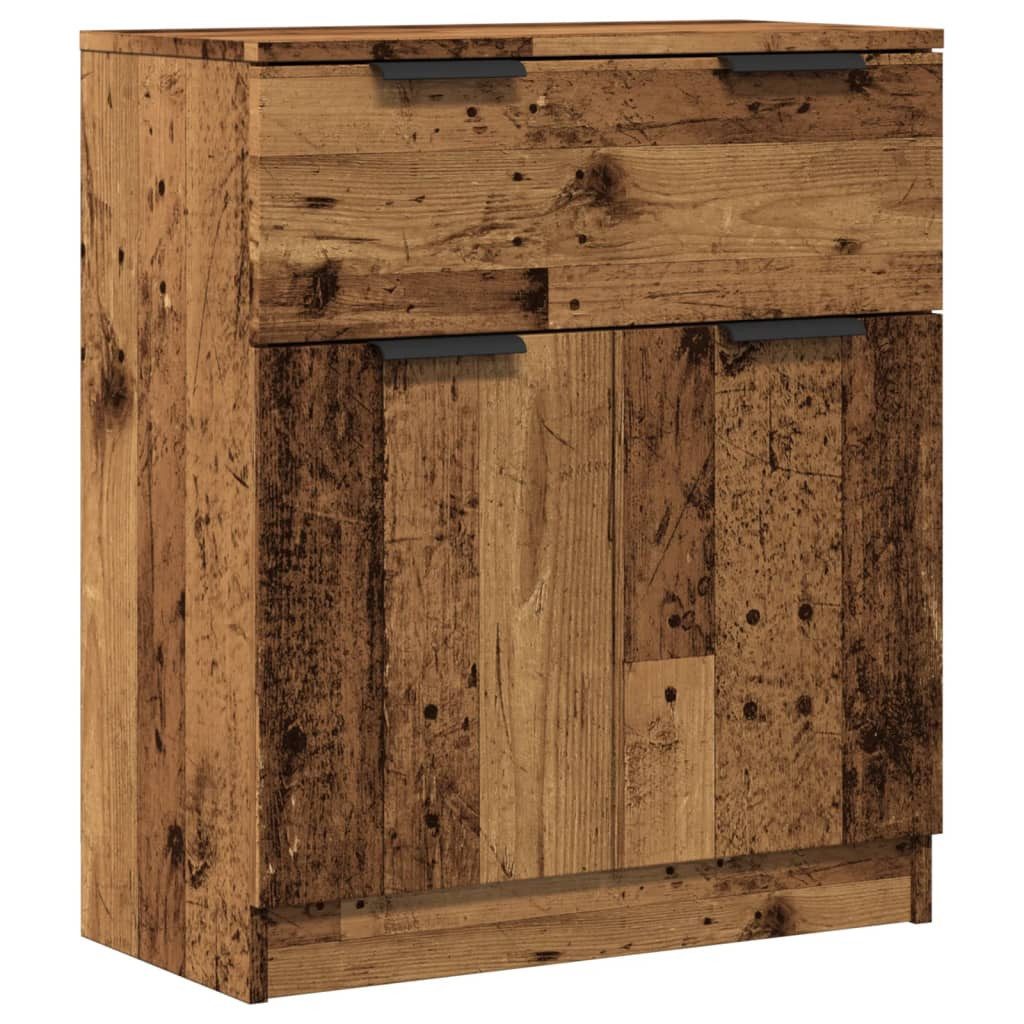 vidaXL Kommode NA Kommode Schubladenschrank Sideboard Altholz-Optik 60x30x70 cm Spanp