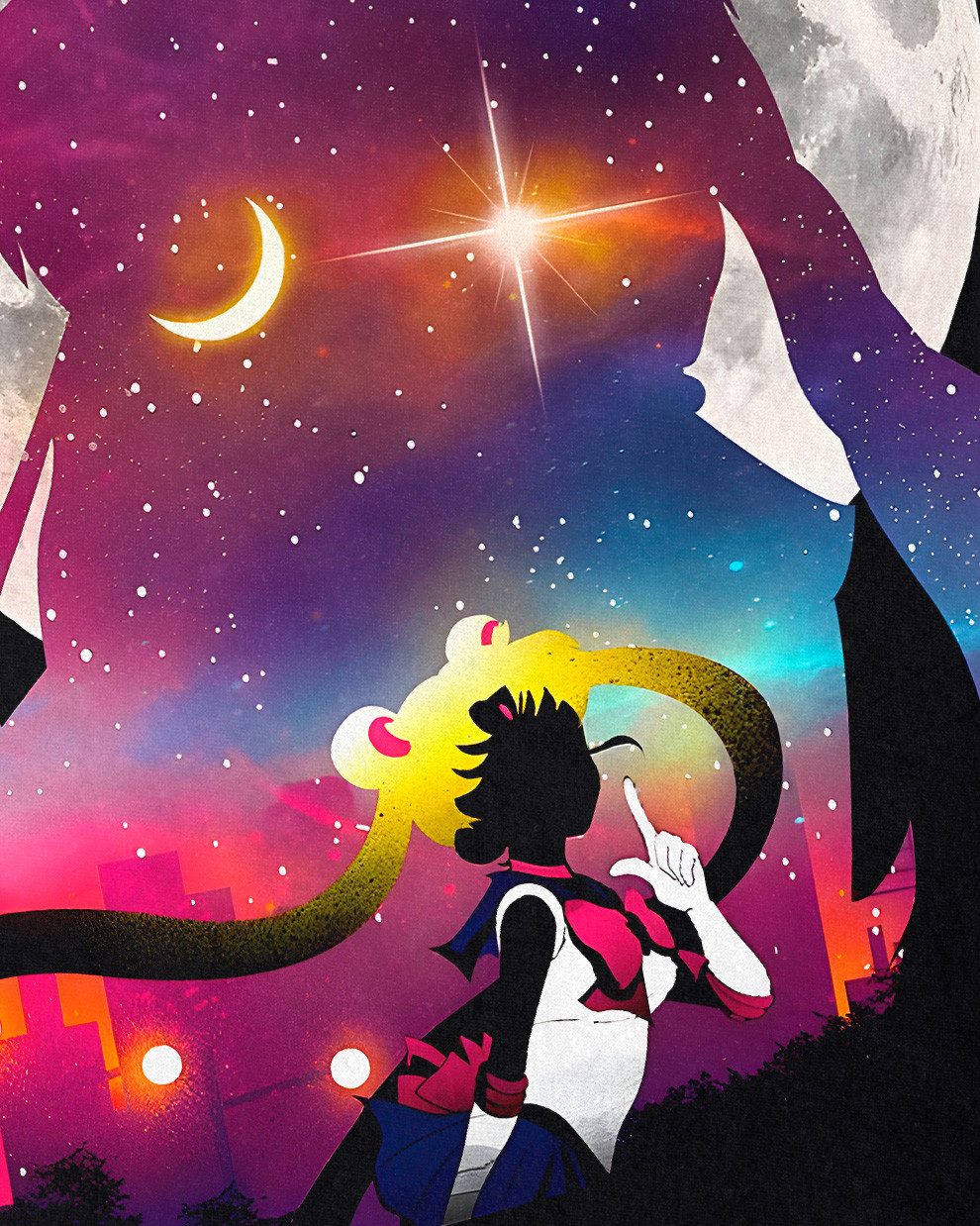 style3 T-Shirt Legendary Moon Soldier sailor manga cosplay crystal günstig online kaufen