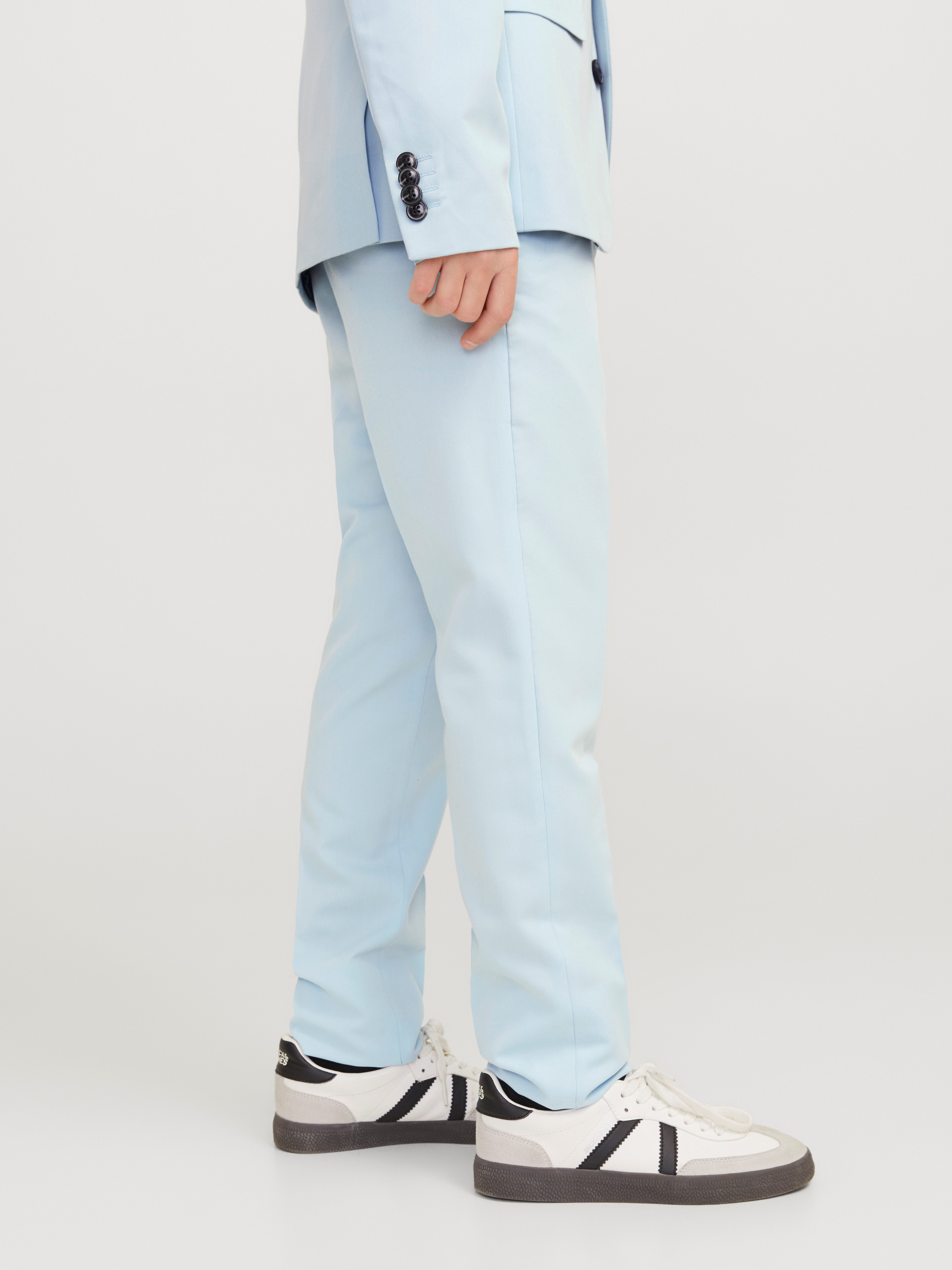 Jack & Jones Junior Anzughose JPRSOLAR elastisch, pflegeleicht, komfortabel unifarben, modisch, slim fit, Web