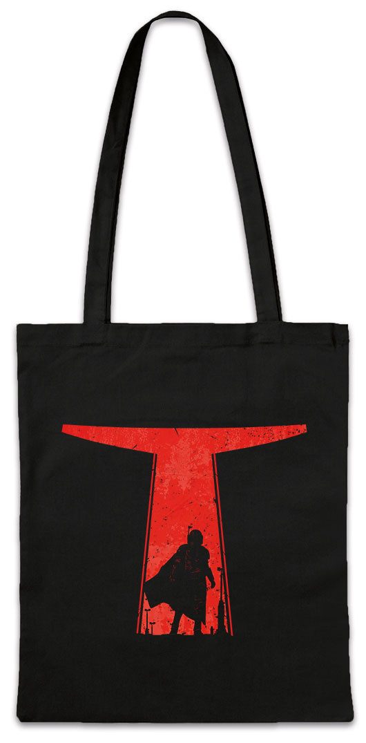 Beuteltasche Djarin Silhouette Stofftasche Star Din Rebel Mandalorian Wars Baby