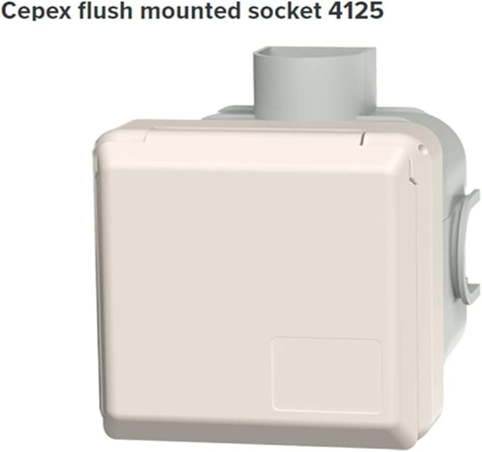 Mennekes Unterputz-Steckdose Mennekes 4125 Cepex-UP-Dose 16A5p6h400V IP44