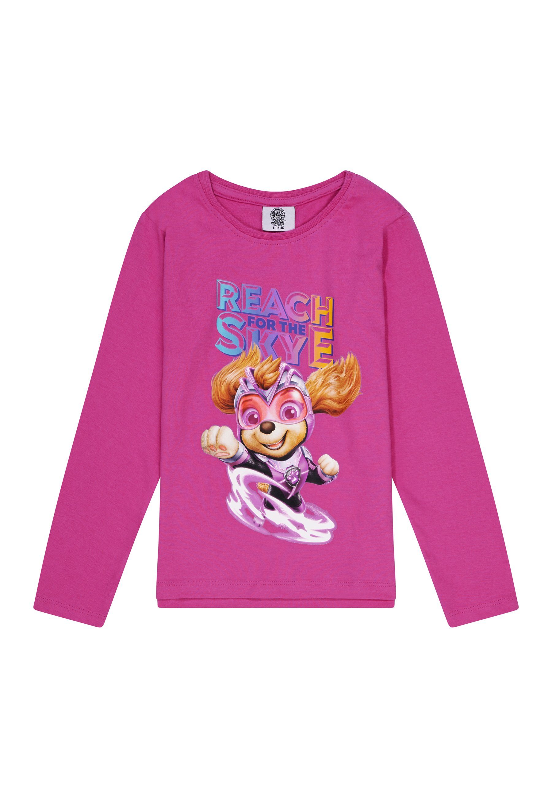 ONOMATO! Langarmshirt Paw Patrol Kinder Mädchen T-Shirt Longsleeve  Langarm-Shirt, Durch die verwendete Baumwolle haben Ihre Kleinen ein  angenehmes